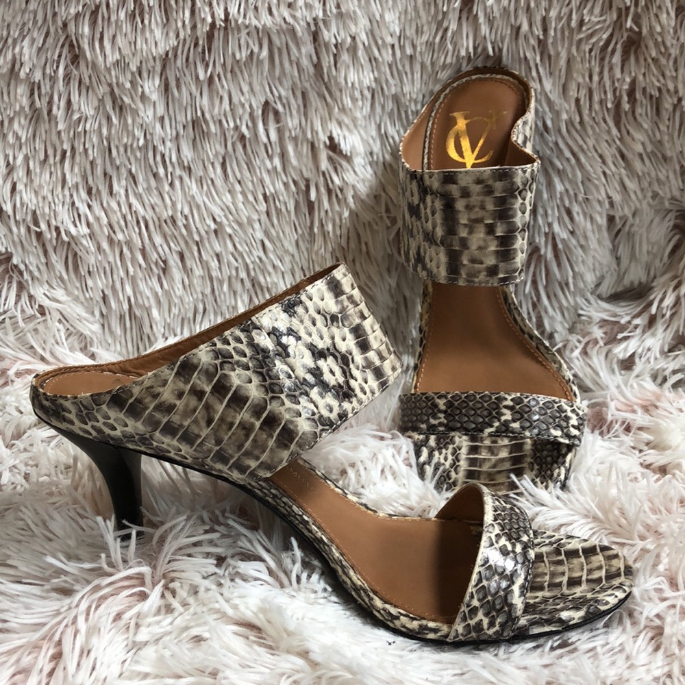 Vince Camuto Snake Print Heels
